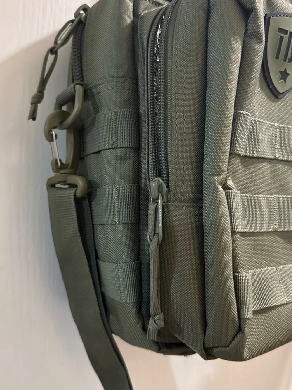 New Army Green Tactical DiaperBag for Men with changing pad